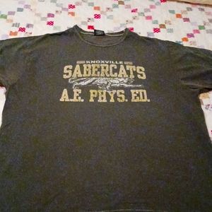 Knoxville Sabercats T Shirt used for that distressed look! condition
